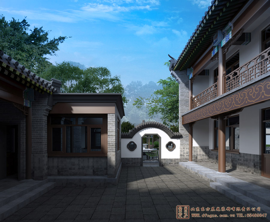 仿古中式園林景觀