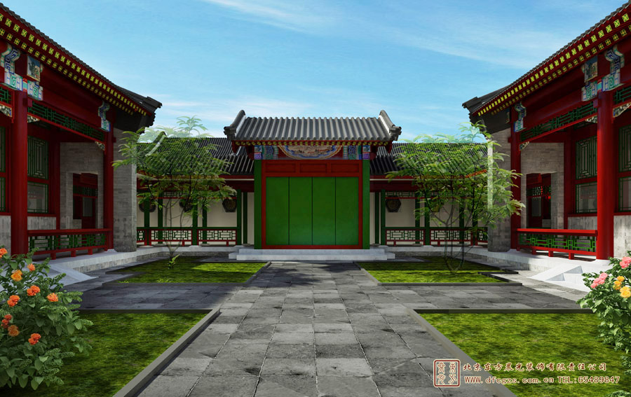 仿古中式園林景觀