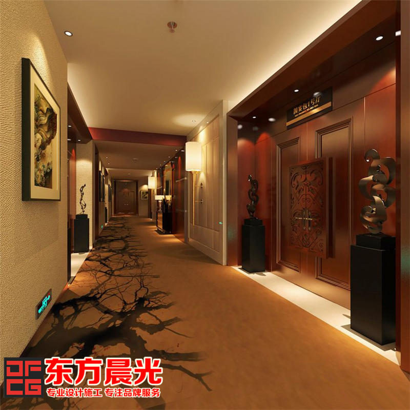 中式設(shè)計(jì)餐飲酒店裝修