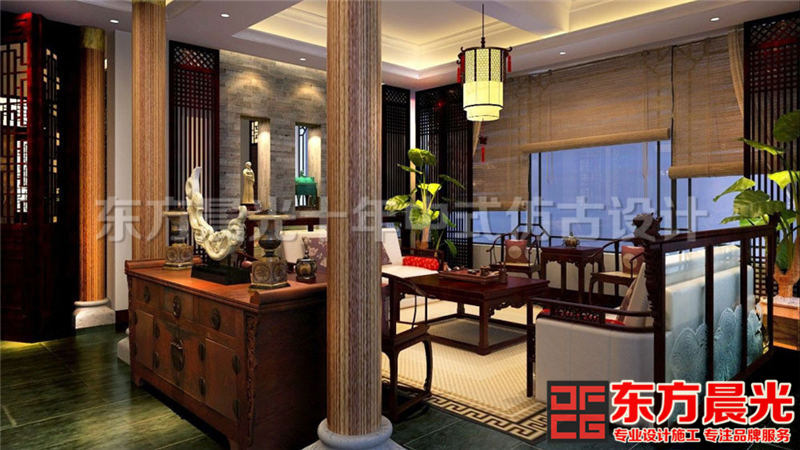 古典會(huì)所中式裝修效果圖