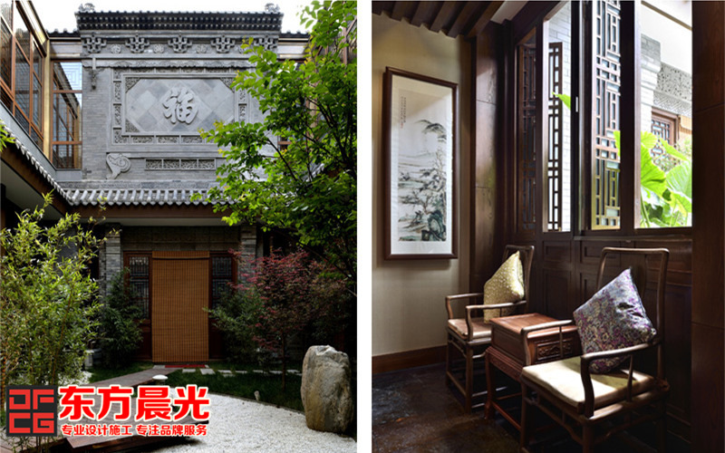 古典四合院會(huì)所中式裝修設(shè)計(jì)