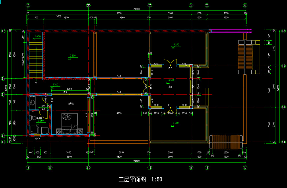 徽派二進中式建筑設(shè)計