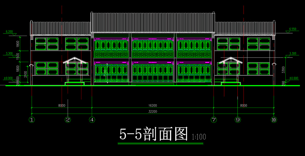 三進(jìn)四合院施工圖