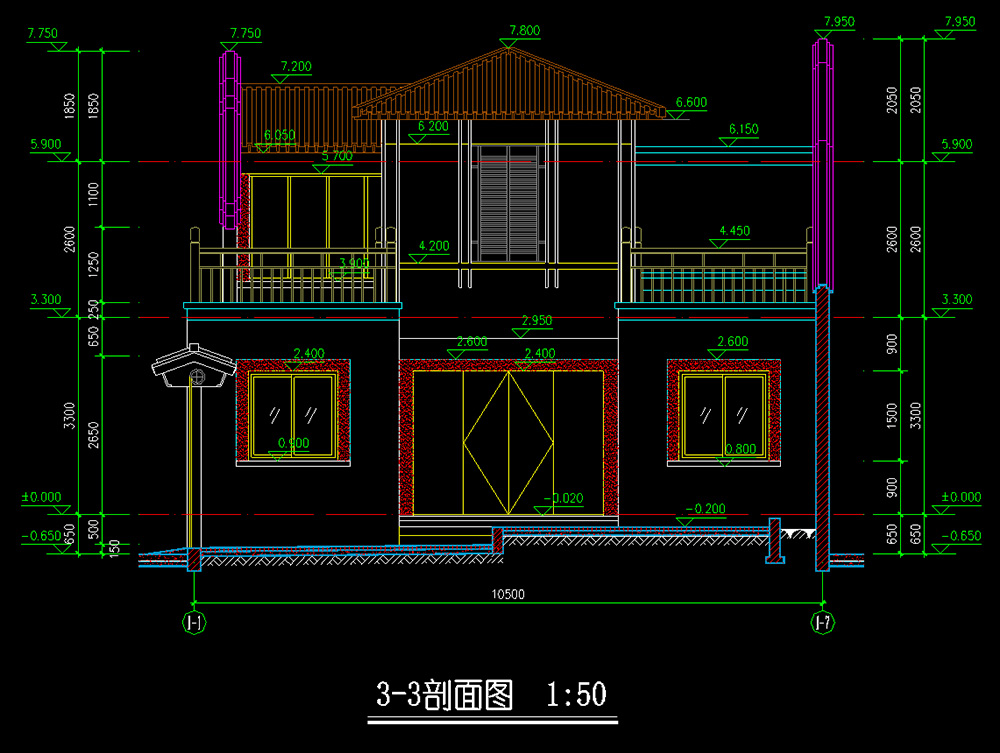 徽派二進中式建筑設(shè)計